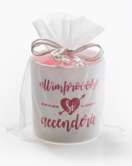 CANDELA VEGETALE AFORISMI - NON TI SCORDAR DI ME - All'improvviso si accenderà