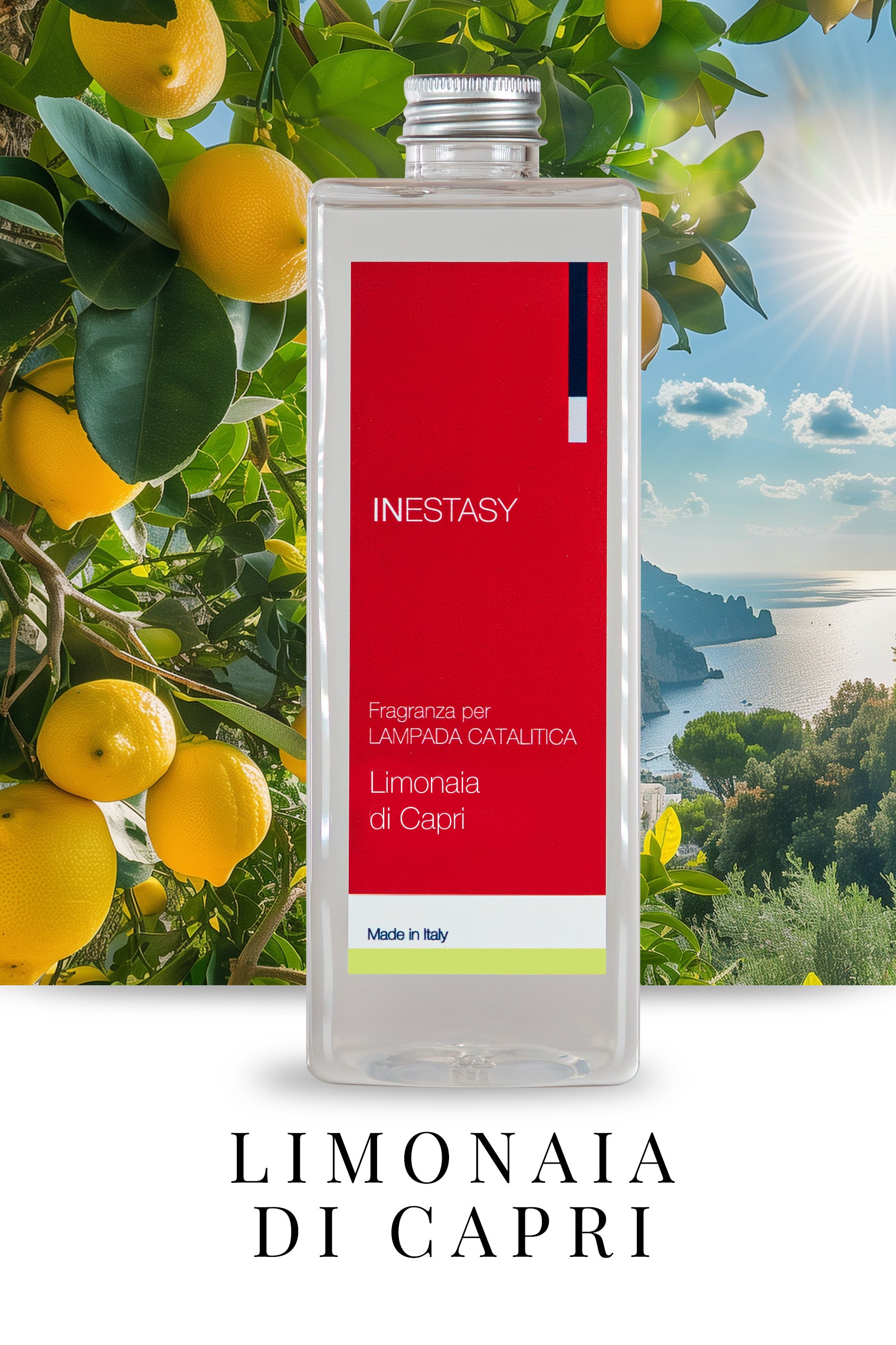 Lampada Catalitica My Senso Roma In Vetro Satinato, Profumata Per Ambiente, Azione Rapida