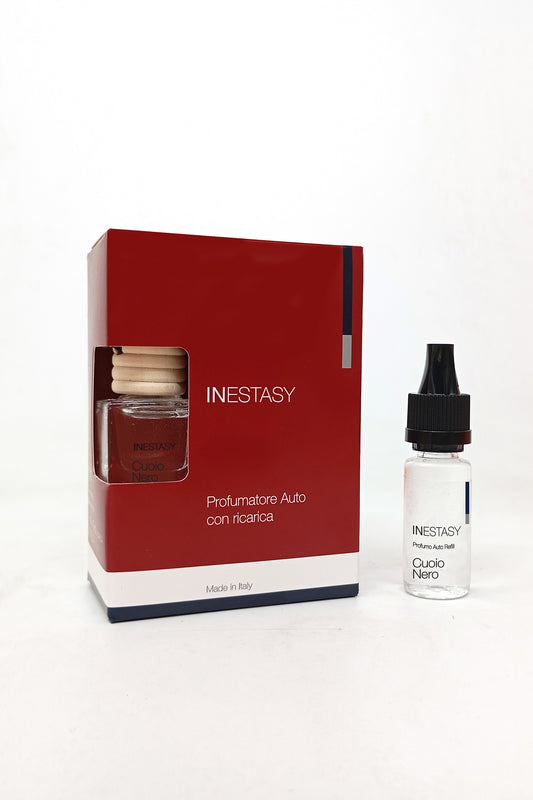 Profumatore Auto con Ricarica Inestasy - Cuoio Nero